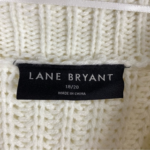 Lane Bryant Classic Striped Chunky Knit‎ Pullover Turtleneck Sweater Size 18/20 - Picture 3 of 5